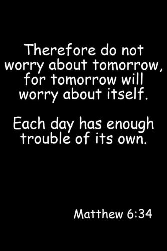 FAITH - Matthew 6.34