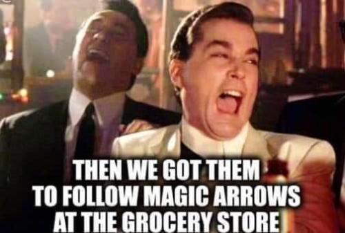 follow the arrow