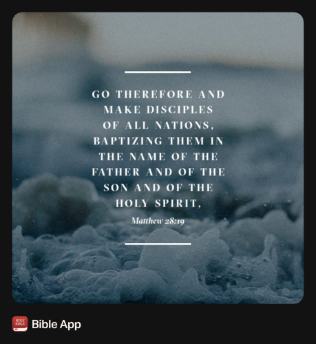 FAITH - Matthew 28.19 NASB