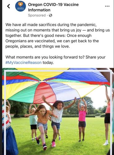 Oregon Misleading the People to Vaccinate