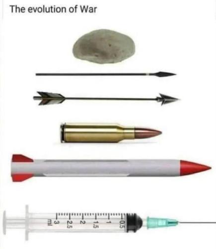 Evolution of war vaccines