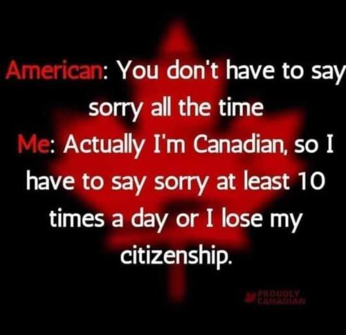 sorry all the time