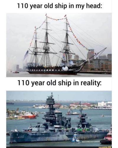 110 yr old ship