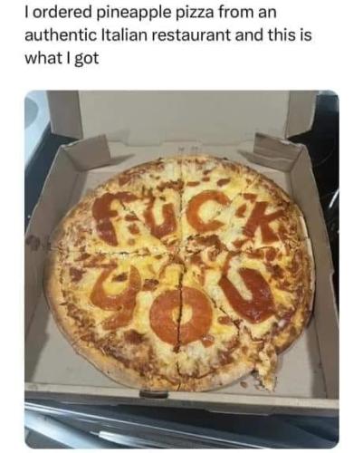 pineapple pizza