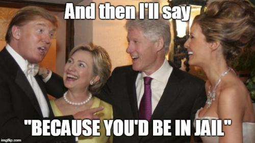 TRUMP HILLARY JAIL