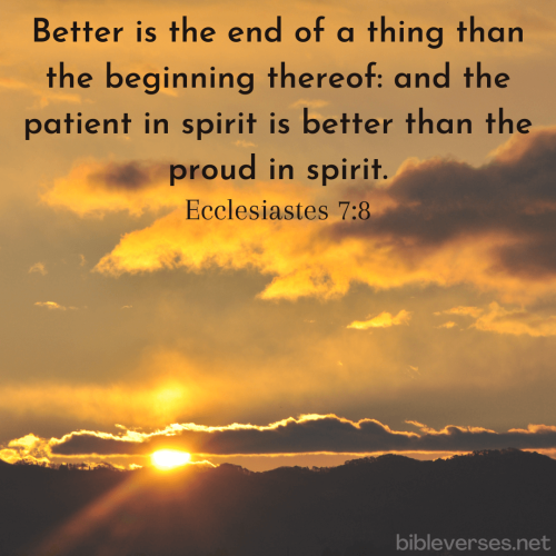 FAITH - Ecclesiastes 7-8 KJV
