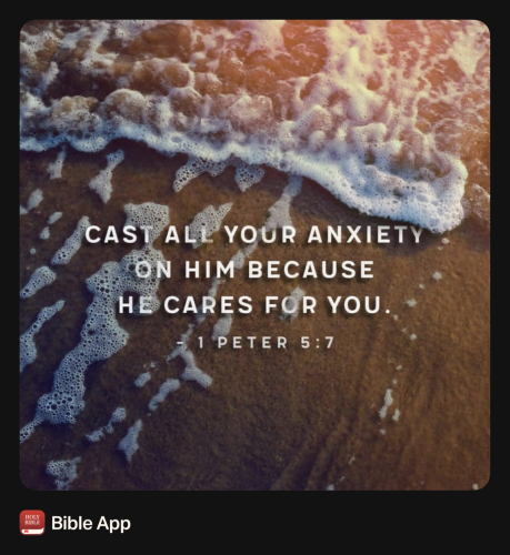 FAITH - 1 Peter 5.7 NASB