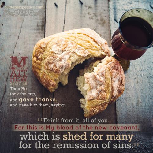 FAITH - Matthew 26.27-28
