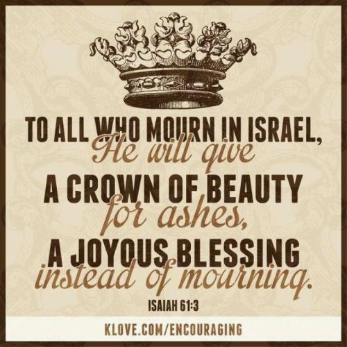 isaiah 61 ashes to glory