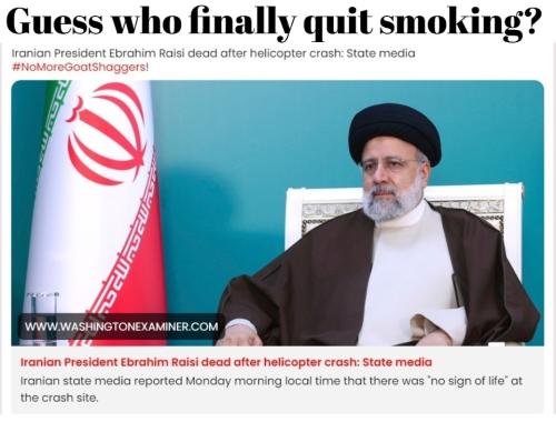 Guess who finally quit smoking Iranian President.960px