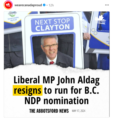 john aldreg resigns