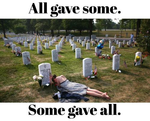 All gave some. Some gave all. Military widow at Arlington.960px