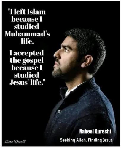 Left islam for christianity