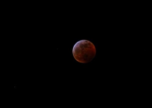 Almost full blood moon