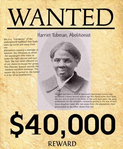 harriet tubman wanted-poster