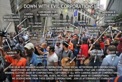 occupy wall street-evil-corporations