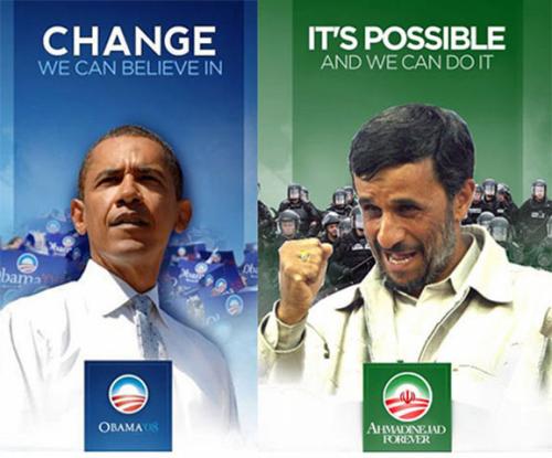 Obama  Ahmadinejad Change We Can Believe In