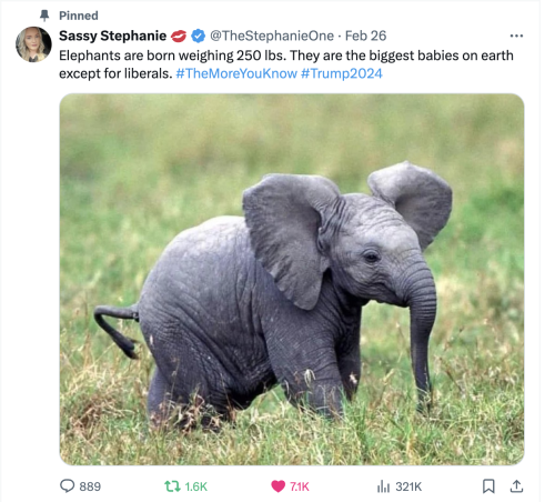 elephant vs biggest babies liberals democrat personality