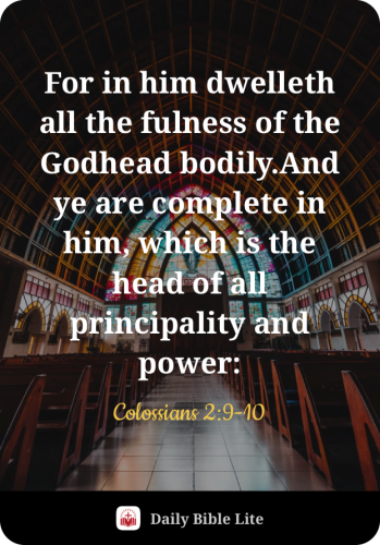 FAITH - Colossians 2.9-10