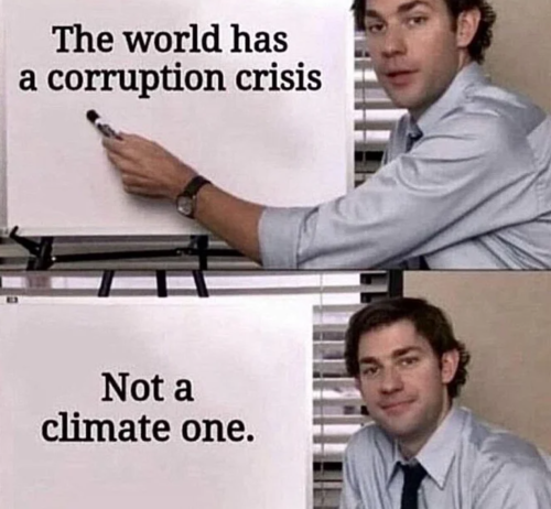 corruption not climate crisis