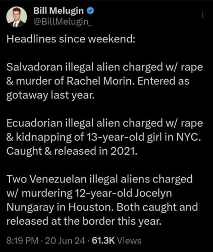 ILLEGAL KILLERS AND RAPISTS