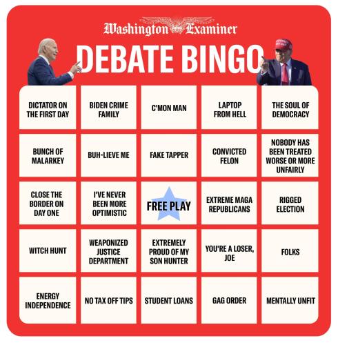 BIDEN TRUMP BINGO