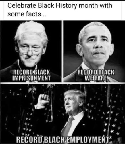 TRUMP BLACK ACCOMPLISHMENTS