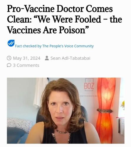 pro vax doctor reverses