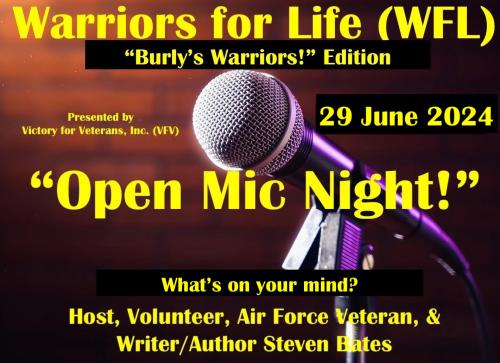 1-Burly's Warriors Open Mic Night