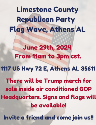 Limestone County Republican Party Flag Wave Athens AL 10_30 - 1_20240611_004525_0000