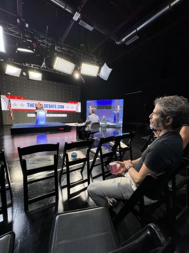 JFK Jr. Watching RFK Jr. The Real Debate As He Was Excluded From CNN's Biden Vs. Trump Debate - June 27, 2024