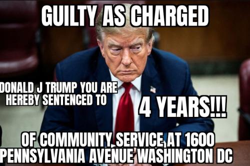 Trump community service