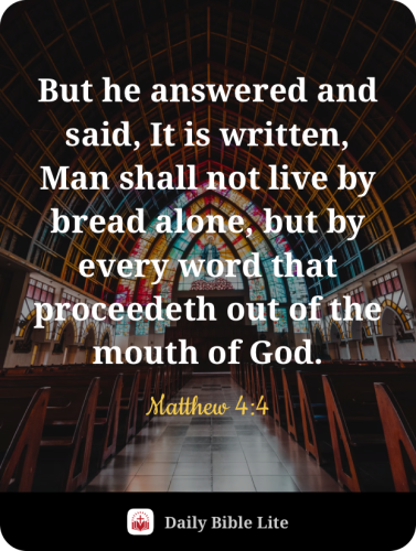 FAITH - Matthew 4.4