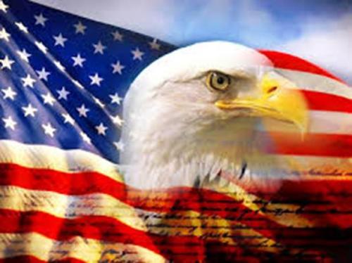 American Flag and Eagle