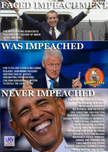 unearned LMV ODP MEME  impeachment impeach impeachment nixon bill clinton clintons obama never impeached scandal