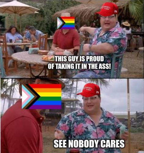 This guy is proud of taking it in the ass