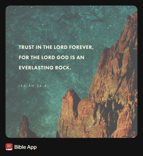 FAITH - Isaiah 26.4 NASB