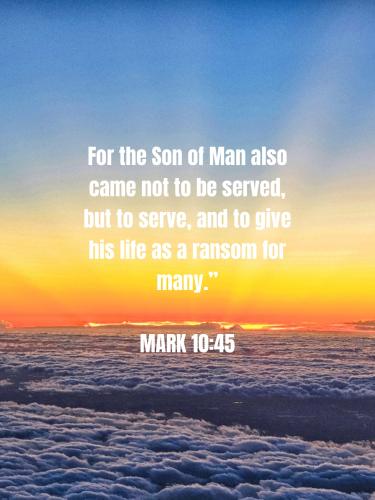 FAITH - Mark 10.45