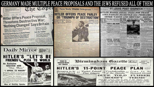 Allies rejected Hitler's Peace Plans