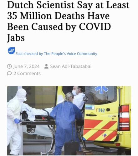 dutch 35 mil deaths vax