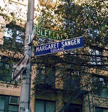 margaret sanger street sign