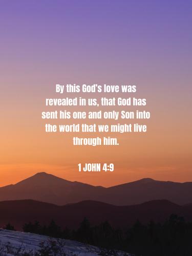 FAITH - 1 John 4.9 NASB