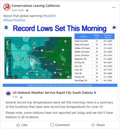 About that global warming bullshit