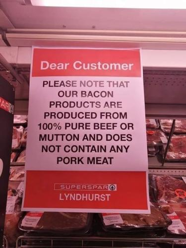 bacon products