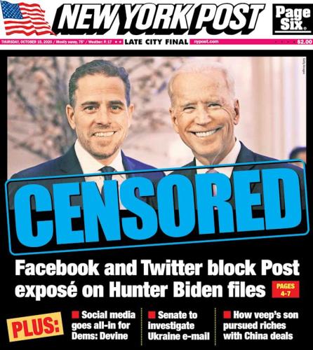 HUNTER BIDEN LAPTOP NEW YORK POST