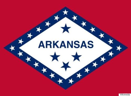 ARKANSAS STATE FLAG   CLINTON