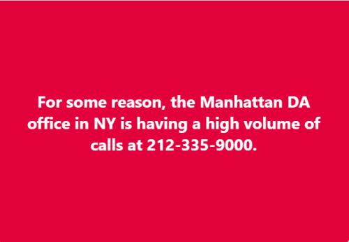 Manhattan DA phone gridlock
