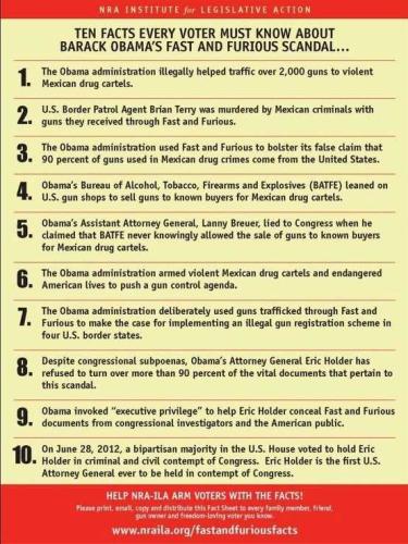 FAST AND FURIOUS BILL OF GOODS