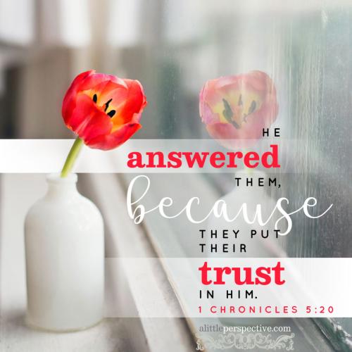 FAITH - 1 Chronicles 5.20 WEB