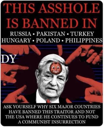 GEORGE SOROS BANNED